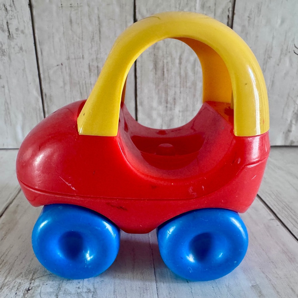 Vintage Fisher Price Little People Toddle Tots Chunky 5 Figures Cozy Coupe Set - Picture 6 of 11